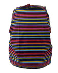 Waterproof Rain Cover Backpack Raincoat Suit For 18-25L Hiking Outdoor Bag-ye zhan yin qi shi-Colourful stripes-Bargain Bait Box