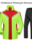 Waterproof Rain Suit Motorcycle Hooded Raincoat Para Moto Impermeable-Rain Suits-Bargain Bait Box-Motorcycle Raincoat1-M-Bargain Bait Box