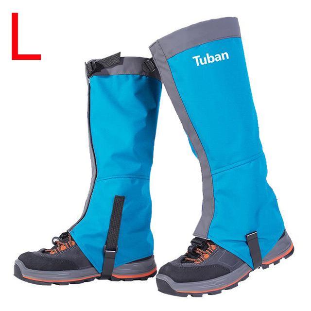 Waterproof Snow Skiing Boots Gaiters Men Women Shoes Cover Outdoor Sport-HimanJie Store-Aqua Blue L-Bargain Bait Box
