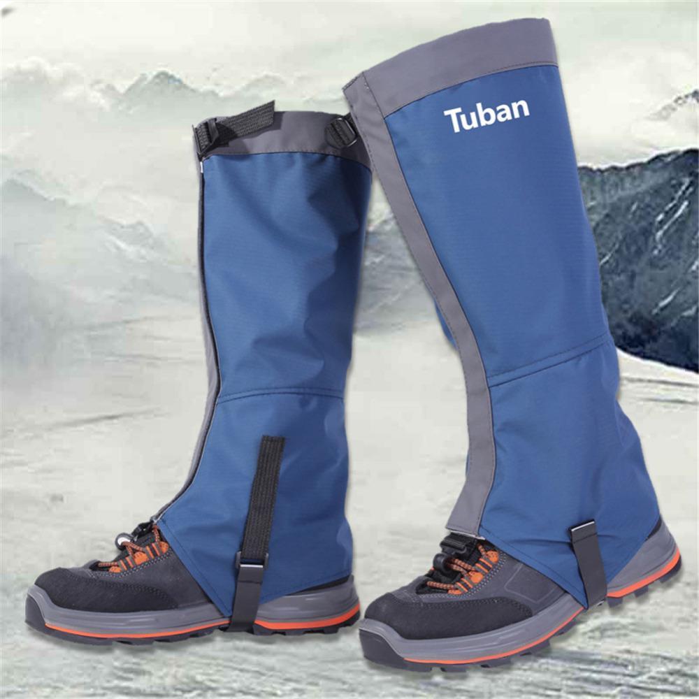 Waterproof Snow Skiing Boots Gaiters Men Women Shoes Cover Outdoor Sport-HimanJie Store-Black M-Bargain Bait Box