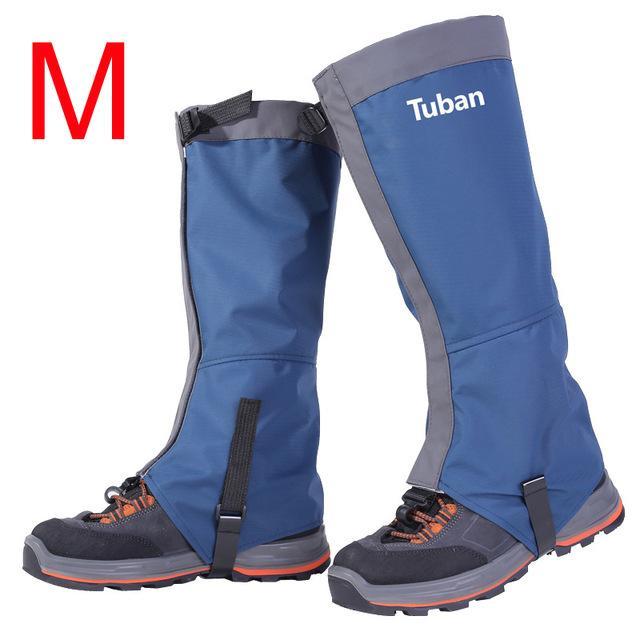 Waterproof Snow Skiing Boots Gaiters Men Women Shoes Cover Outdoor Sport-HimanJie Store-Blue M-Bargain Bait Box