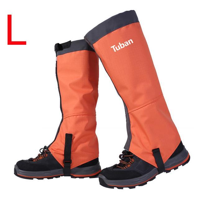 Waterproof Snow Skiing Boots Gaiters Men Women Shoes Cover Outdoor Sport-HimanJie Store-Orange L-Bargain Bait Box
