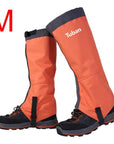 Waterproof Snow Skiing Boots Gaiters Men Women Shoes Cover Outdoor Sport-HimanJie Store-Orange M-Bargain Bait Box