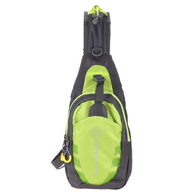 Waterproof Sport Bag Climbing Chest Bag Outdoor Mountaineering Travel Shoulder-Under the Stars123-Green Color-Bargain Bait Box