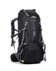 Waterproof Travel Hiking Backpack 50L, Sports Bag For Women Men, Outdoor Camping-VEQSKING Outdoor Store-Black-Bargain Bait Box