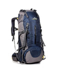 Waterproof Travel Hiking Backpack 50L, Sports Bag For Women Men, Outdoor Camping-VEQSKING Outdoor Store-Dark blue-Bargain Bait Box