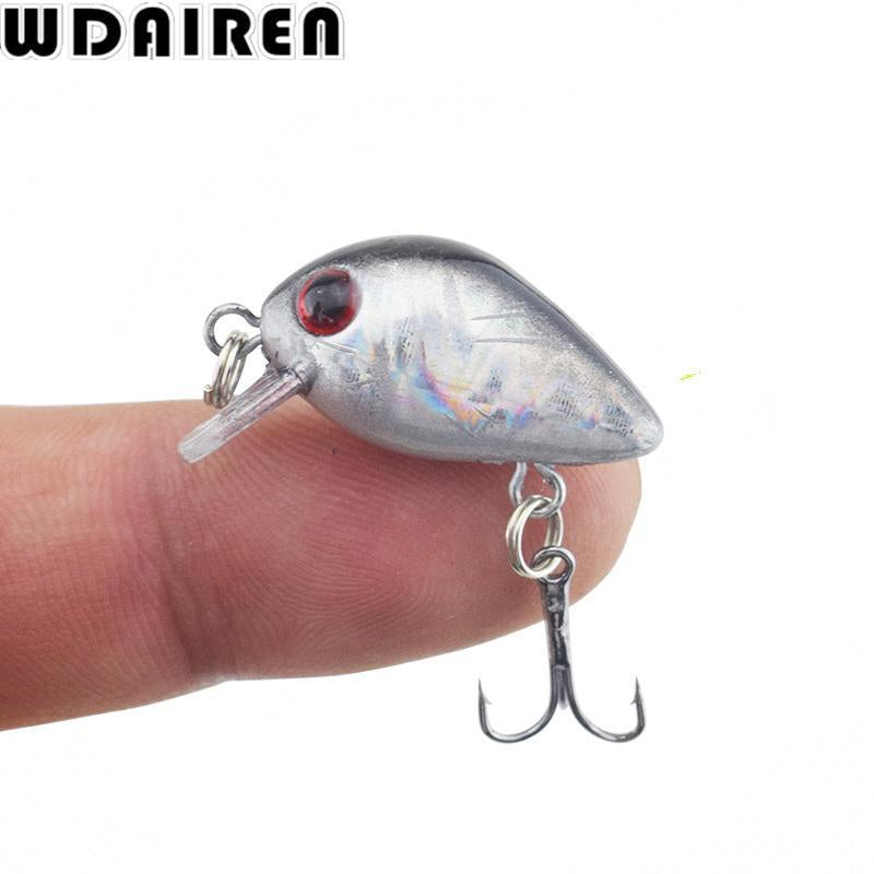 Wdairen 1Pc Mini Crazy Crank Wobble 3Cm 1.2G Artificial Winter Hard Fishing-WDAIREN fishing gear Store-A-Bargain Bait Box