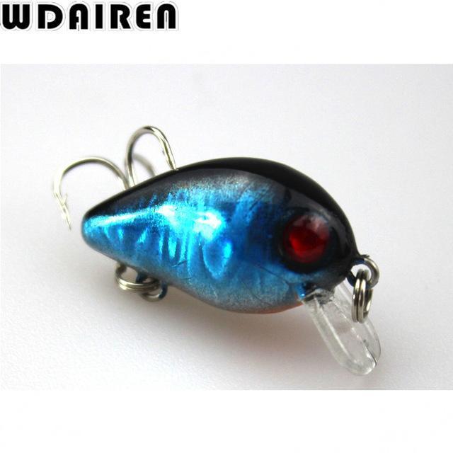 Wdairen 1Pc Mini Crazy Crank Wobble 3Cm 1.2G Artificial Winter Hard Fishing-WDAIREN fishing gear Store-B-Bargain Bait Box