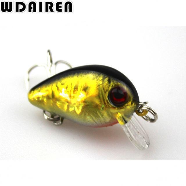 Wdairen 1Pc Mini Crazy Crank Wobble 3Cm 1.2G Artificial Winter Hard Fishing-WDAIREN fishing gear Store-C-Bargain Bait Box