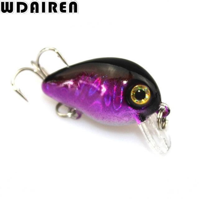 Wdairen 1Pc Mini Crazy Crank Wobble 3Cm 1.2G Artificial Winter Hard Fishing-WDAIREN fishing gear Store-D-Bargain Bait Box