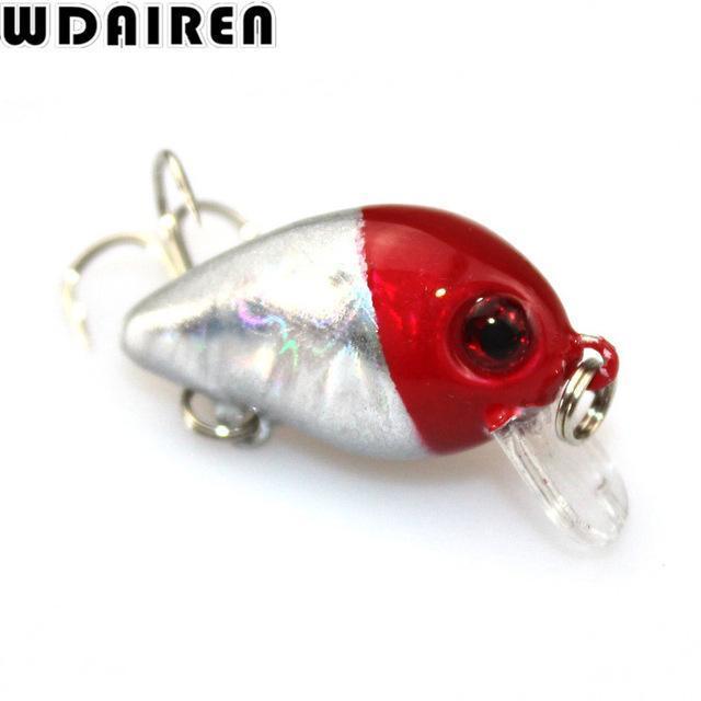 Wdairen 1Pc Mini Crazy Crank Wobble 3Cm 1.2G Artificial Winter Hard Fishing-WDAIREN fishing gear Store-G-Bargain Bait Box