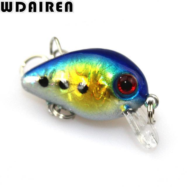 Wdairen 1Pc Mini Crazy Crank Wobble 3Cm 1.2G Artificial Winter Hard Fishing-WDAIREN fishing gear Store-H-Bargain Bait Box