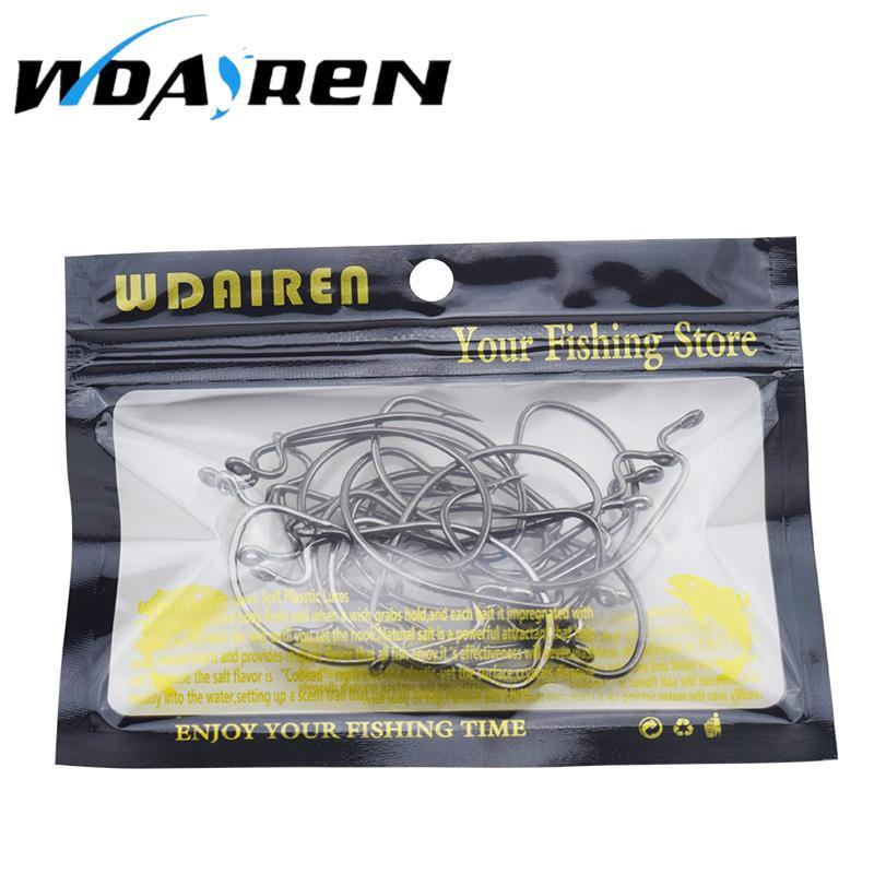 Wdairen 20Pcs/Lot 7 Sizes High Carbon Steel Fishing Hook Lead Sharp Super Big-WDAIREN KANNI Store-1-Bargain Bait Box
