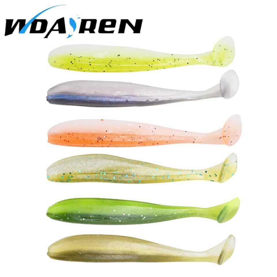 Wdairen 20Pcs/Pack Soft Fishing Lure T Tail 6Cm 1.5G Plastic Wobblers Worm-WDAIREN KANNI Store-A-Bargain Bait Box