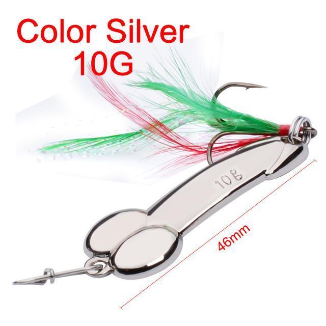 Wdairen Dd Metal Spoon Fishing Lure Feather Hook 5G 10G 15G Silver Gold Metal-WDAIREN fishing gear Store-10g Y-Bargain Bait Box