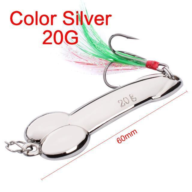 Wdairen Dd Metal Spoon Fishing Lure Feather Hook 5G 10G 15G Silver Gold Metal-WDAIREN fishing gear Store-20g Y-Bargain Bait Box