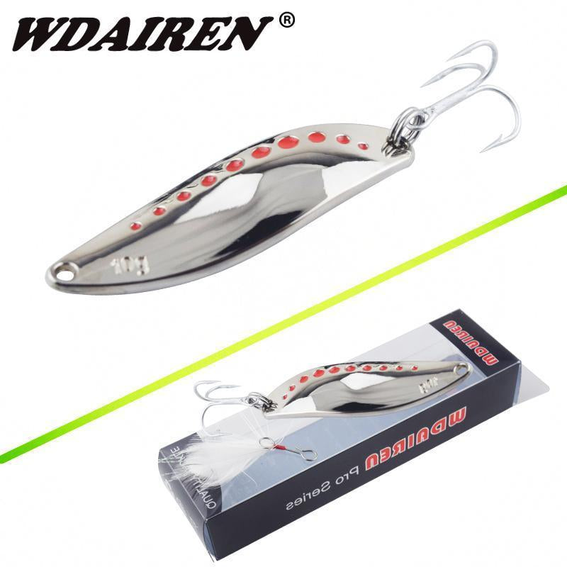Wdairen Metal Spinner Spoon Fishing Lure Hard Baits Sequins Noise Paillette With-WDAIREN fishing gear Store-10g-Bargain Bait Box