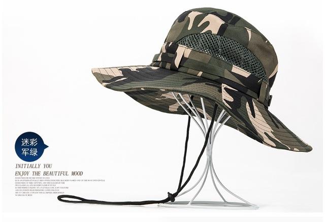 Wearzone Unisex Boonie Mesh Sun Hat Fishing Hat Bucket Hat-Hats-Bargain Bait Box-Army Green-Bargain Bait Box