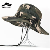 Wearzone Unisex Boonie Mesh Sun Hat Fishing Hat Bucket Hat-Hats-Bargain Bait Box-Army Green-Bargain Bait Box