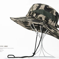 Wearzone Unisex Boonie Mesh Sun Hat Fishing Hat Bucket Hat-Hats-Bargain Bait Box-Camo Khaki-Bargain Bait Box