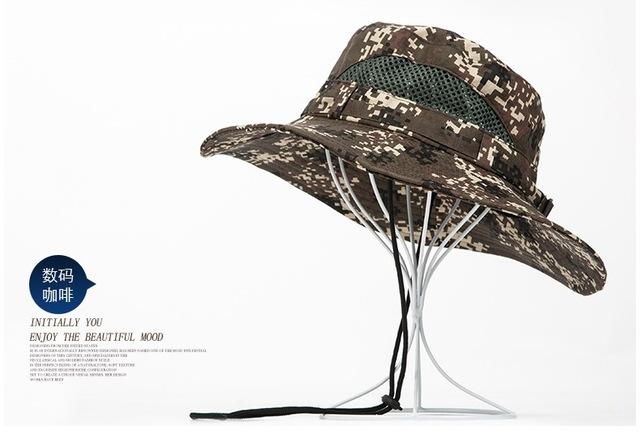 Wearzone Unisex Boonie Mesh Sun Hat Fishing Hat Bucket Hat-Hats-Bargain Bait Box-Digital coffee-Bargain Bait Box