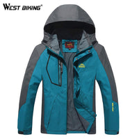 West Biking Men Winter Waterproof Windproof Hooded Jacket Outdoor Sport Warm-WEST BIKING Cycling Equipment Co., Ltd.-color blue-L-Bargain Bait Box