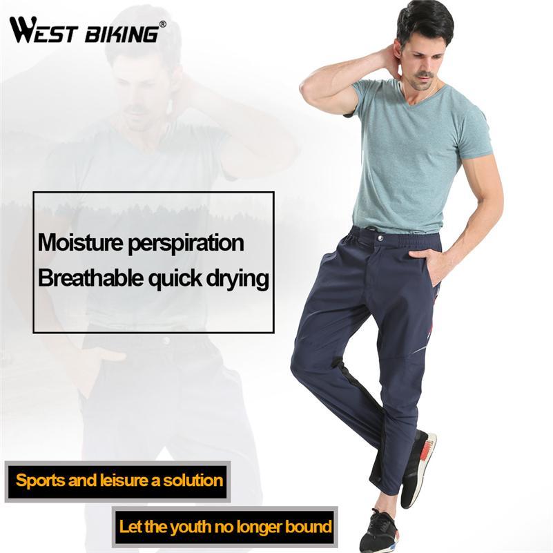 West Biking Spring Breathable Cycling Pants Men Windproof Running Sportswear-WEST BIKING Cycling Equipment Co., Ltd.-Basic Black-S-Bargain Bait Box