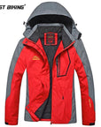 West Biking Winter Waterproof Windproof Hooded Jacket Warm Plus Size Outdoor-WEST BIKING Cycling Equipment Co., Ltd.-big red-L-Bargain Bait Box