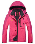 West Biking Winter Waterproof Windproof Hooded Jacket Warm Plus Size Outdoor-WEST BIKING Cycling Equipment Co., Ltd.-rose-L-Bargain Bait Box