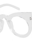 Who Cutie Round Cat Eye Sunglasses Women Brand Designer 90S Vintage White-Sunglasses-WHO CUTIE Official Store-C8-Bargain Bait Box