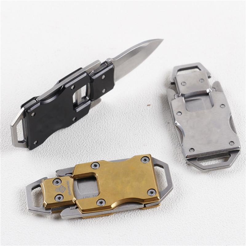 Wholesale Edc Outdoor Gadget Mini Key Dancer Knife Pocket Knife Sharp Small-Love home stores-Silver-Bargain Bait Box