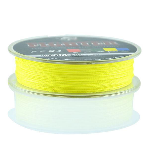 Wholesale Monofilament Braided Fishing Line 100M Floating Multicolor 8-60Lb High-Sequoia Outdoor (China) Co., Ltd-Yellow-0.4-Bargain Bait Box
