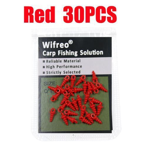 Wifreo [30Pcs/Bag] Multiple Color Carp Popup Pegs For Carp Fishing Rig Stopper-Wifreo store-30pcs Red Color-Bargain Bait Box