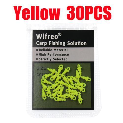 Wifreo [30Pcs/Bag] Multiple Color Carp Popup Pegs For Carp Fishing Rig Stopper-Wifreo store-30pcs White Color-Bargain Bait Box