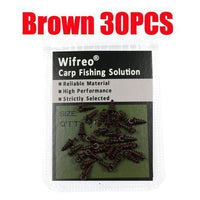 Wifreo [30Pcs/Bag] Multiple Color Carp Popup Pegs For Carp Fishing Rig Stopper-Wifreo store-Brown Color 30pcs-Bargain Bait Box
