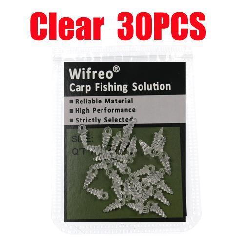 Wifreo [30Pcs/Bag] Multiple Color Carp Popup Pegs For Carp Fishing Rig Stopper-Wifreo store-Clear Color 30pcs-Bargain Bait Box