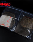 Wifreo 6X6Cm Packed Body Deer Hair Patch Caddis Stimulater Hopper Dry Fly-Wifreo store-1 Pack 6X6cm natural-Bargain Bait Box