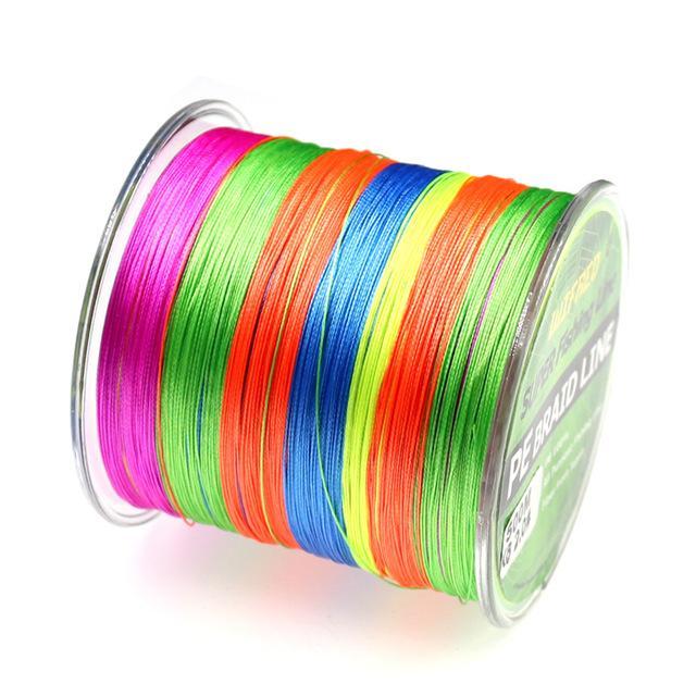 Wifreo 8 Strands 500M/547Yd Super Pe Braided Multifilament Fishing Line-Wifreo store-Mix Color-1.0-0.18mm-20LB-Bargain Bait Box