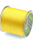 Wifreo 8 Strands 500M/547Yd Super Pe Braided Multifilament Fishing Line-Wifreo store-Yellow Color-1.0-0.18mm-20LB-Bargain Bait Box
