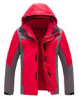 Winter 3In1 Outdoor Jacket Men Skiing Trekking Coat Windstopper Waterproof-CIKRILAN Official Store-Red-S-Bargain Bait Box