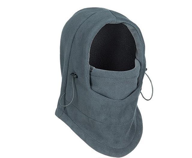 Winter Hat Scarf Men Windproof Thick Ski Mask Warm Cotton Head Scarves Fishing-711 SportMarket-Gray-Bargain Bait Box