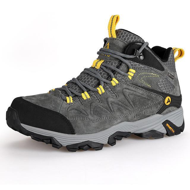 Winter Hiking Men'S Climbing Shoes Mountain Boots Outdoor Sports Breathable-GUIZHE Store-Dark gray men-5.5-Bargain Bait Box