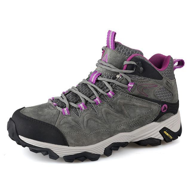 Winter Hiking Men'S Climbing Shoes Mountain Boots Outdoor Sports Breathable-GUIZHE Store-Gray pink women-5.5-Bargain Bait Box