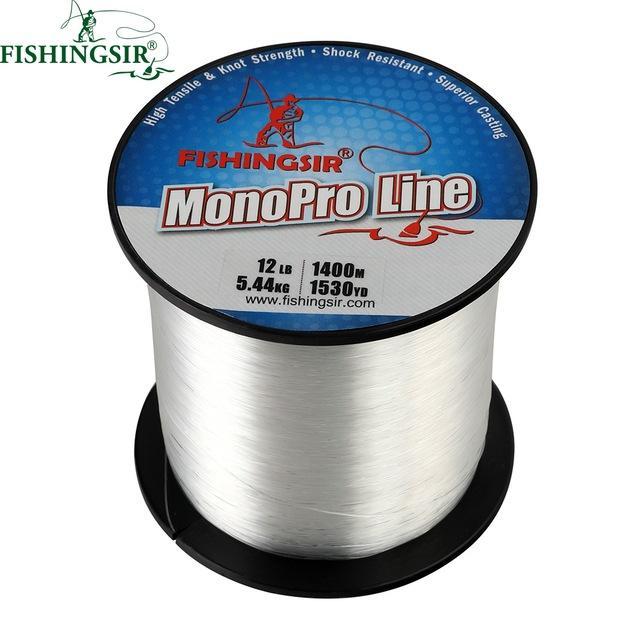 Winter Ice Super Strong Monofilament Nylon Fishing Line Durable Anti-Abrasion-FISHINGSIR Official Store-Clear-3000M-4LB-0.14mm-Bargain Bait Box