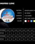 Winter Ice Super Strong Monofilament Nylon Fishing Line Durable Anti-Abrasion-FISHINGSIR Official Store-Yellow-3000M-4LB-0.14mm-Bargain Bait Box