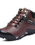 Winter Outdoor Genuine Leather Hiking Shoes Men Brand Breathable Plush Lining-BODAO ONLINE SHOPPING Store-no plush 388a b-5.5-Bargain Bait Box