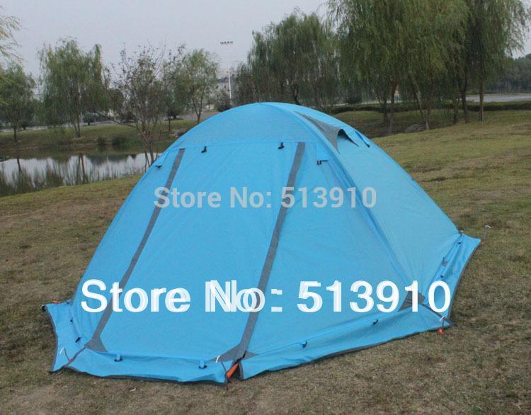 Winter Tent With Snow Skirt!2-3Persons Aluminum Pole Double Layer Double Door-Sissi's outdoor store-orange-Bargain Bait Box