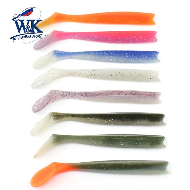 W&K Brand 14Cm 13G Soft Lure 12Colors Big Paddle Tail Fishing Bait Handmade-W&K Official Store-Pearl White-Bargain Bait Box