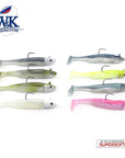 W&K Brand 3/0 22G Jig Head 9Cm/9G Super Soft Body Fishing Lure With Action-W&K Official Store-Pearl White-Bargain Bait Box