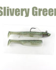 W&K Brand 3/0 22G Jig Head 9Cm/9G Super Soft Body Fishing Lure With Action-W&K Official Store-Slivery Green-Bargain Bait Box